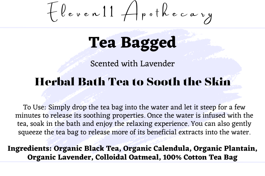 Tea Bagged - Herbal Bath Tea to Sooth the Skin